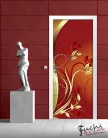 Virág minta öntapadós poszter, fotótapéta (91 x 211 cm)