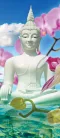 Buddha poszter, fotótapéta (91 x 211 cm)