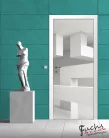 Absztrakt 3D öntapadós poszter, fotótapéta (91 x 211 cm)