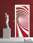 Absztrakt 3D öntapadós poszter, fotótapéta (91 x 211 cm)