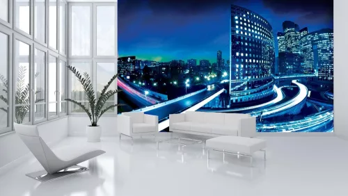 Párizs éjszaka poszter, fotótapéta