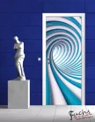 Absztrakt 3D öntapadós poszter, fotótapéta (91 x 211 cm)