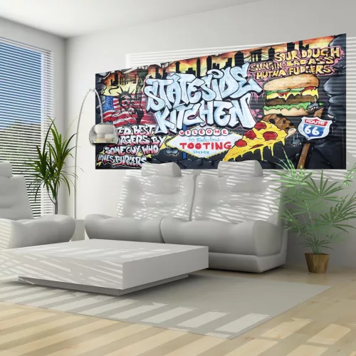Fast Food poszter, fotótapéta (250 cm x 104 xm)