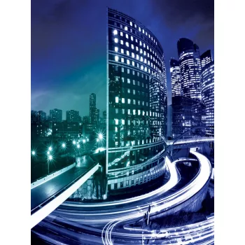   Párizs éjszaka poszter, fotótapéta, Vlies (206x275 cm, álló)