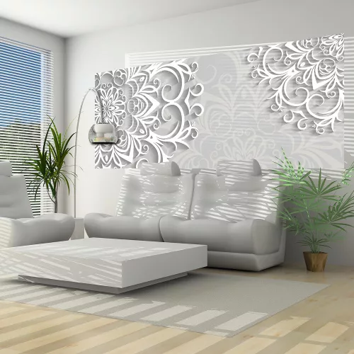 Modern virág minta poszter, fotótapéta (250 x 104 cm)