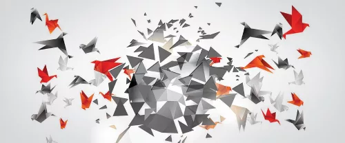 Absztrakt poszter, fotótapéta (250 x 104 cm)