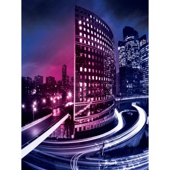   Párizs éjszaka poszter, fotótapéta, Vlies (184x254 cm, álló)