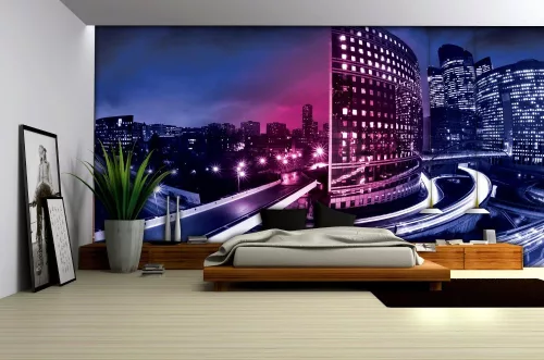 Párizs éjszaka poszter, fotótapéta