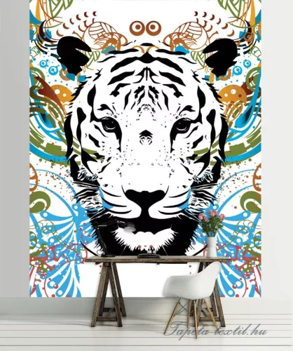 Tigris vlies poszter, fotótapéta (206 x 275 cm)