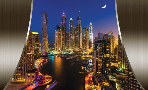 Dubai poszter, fotótapéta, Vlies (416 x 254 cm)