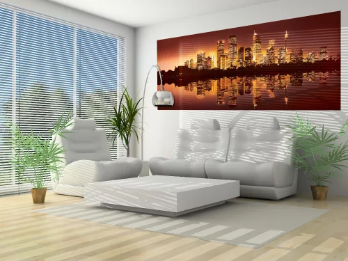 Night City Light poszter, fotótapéta (250 cm x 104 xm)