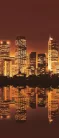 Night City Light poszter, fotótapéta (91 x 211 cm)