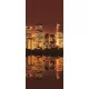 Night City Light poszter, fotótapéta (91 x 211 cm)