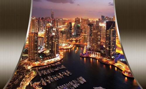 Dubai poszter, fotótapéta Vlies (152,5 x 104 cm)