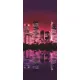 Night City Light poszter, fotótapéta (91 x 211 cm)