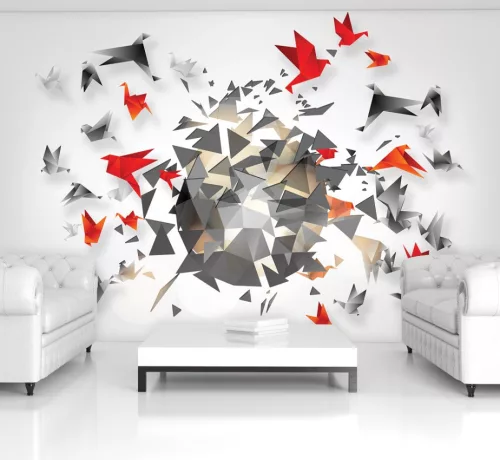 Origami poszter, fotótapéta