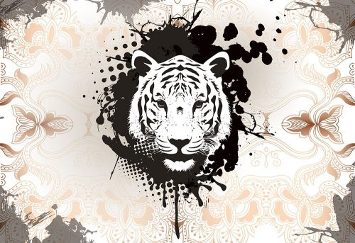 Tigris poszter, fotótapéta Vlies (254 x 184 cm)