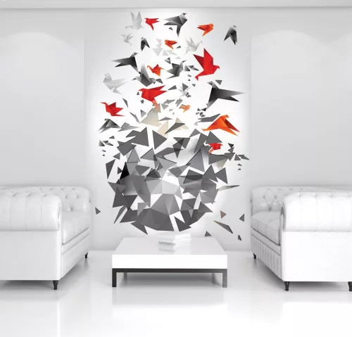 Origami poszter, fotótapéta (184 x 254 cm)