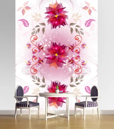 Virág minta poszter, fotótapéta (206 x 275 cm)