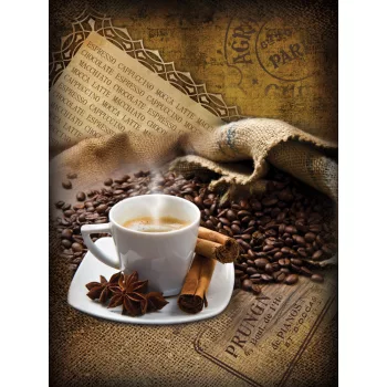 Kávé poszter, fotótapéta, Vlies (206x275 cm, álló)