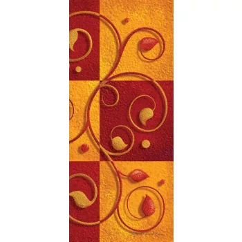 Virág minta poszter, fotótapéta (91 x 211 cm)