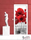 Pipacs öntapadós poszter, fotótapéta (91 x 211 cm)