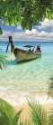 Hawaii Beach poszter, fotótapéta (91 x 211 cm)