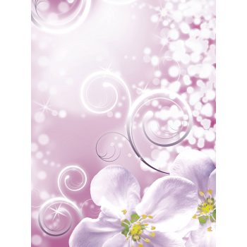   Virág minta poszter, fotótapéta, Vlies (184x254 cm, álló)