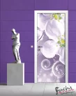 Virág minta öntapadós poszter, fotótapéta (91 x 211 cm)