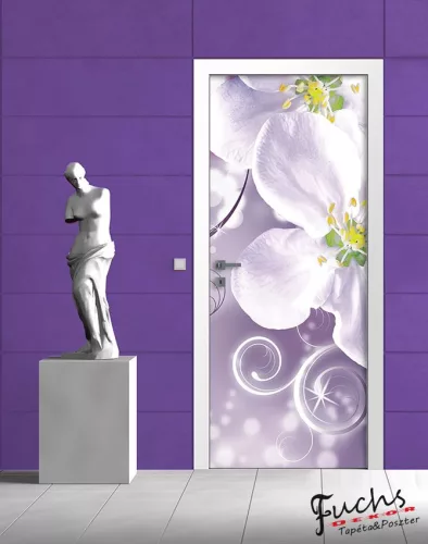 Virág minta öntapadós poszter, fotótapéta (91 x 211 cm)