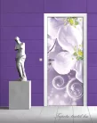Virág minta poszter, fotótapéta (91 x 211 cm)