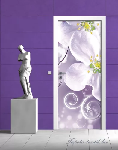 Virág minta poszter, fotótapéta (91 x 211 cm)