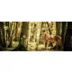 Szarvas az erdőben poszter, fotótapéta (250 cm x 104 xm)