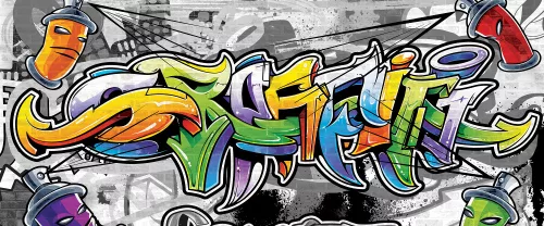 Graffiti poszter, fotótapéta (250 cm x 104 xm)
