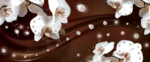 Virág minta poszter, fotótapéta (250 x 104 cm)