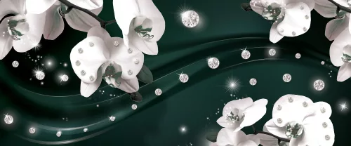 Virág minta poszter, fotótapéta (250 x 104 cm)