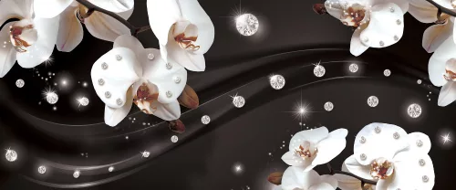 Virág minta poszter, fotótapéta (250 x 104 cm)