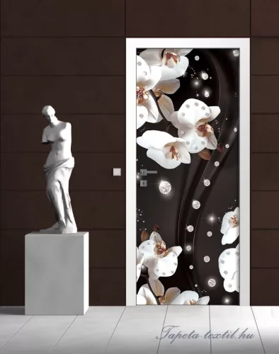 Virág minta poszter, fotótapéta (91 x 211 cm)