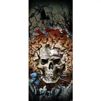 Koponya poszter, fotótapéta (91 x 211 cm)