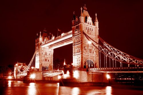 Tower Bridge poszter, fotótapéta, Vlies (416 x 254 cm)