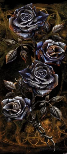 Rózsák öntapadós poszter, fotótapéta (91 x 211 cm)