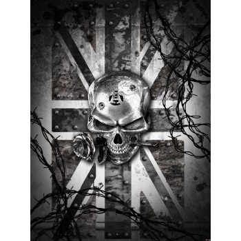 Koponya poszter, fotótapéta, Vlies (184x254 cm, álló)