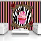 Cupcake poszter, fotótapéta Vlies (152,5 x 104 cm)