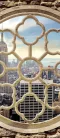 New York ablakból öntapadós poszter, fotótapéta (91 x 211 cm)