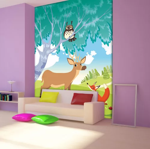 Színes Zoo poszter, fotótapéta (206 x 275 cm)