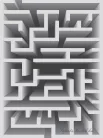 3D labirintus vlies poszter, fotótapéta (206 x 275 cm)
