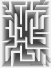 3D labirintus vlies poszter, fotótapéta (206 x 275 cm)