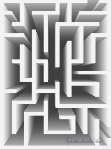 3D labirintus vlies poszter, fotótapéta (206 x 275 cm)