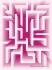3D labirintus vlies poszter, fotótapéta (206 x 275 cm)