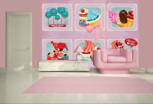 Édességek poszter, fotótapéta